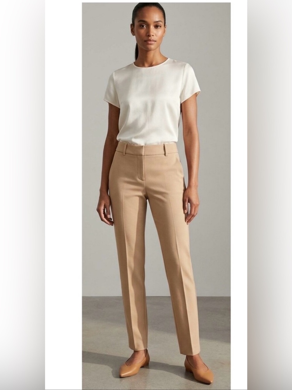 J. Crew 365 Womens Cameron Dress Pants
Tan Size 8P Petite Crop